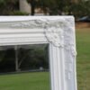Wooden Europe Palace style Wall Mirror with White frame 137x76cm [SH76137-W] - Image 5