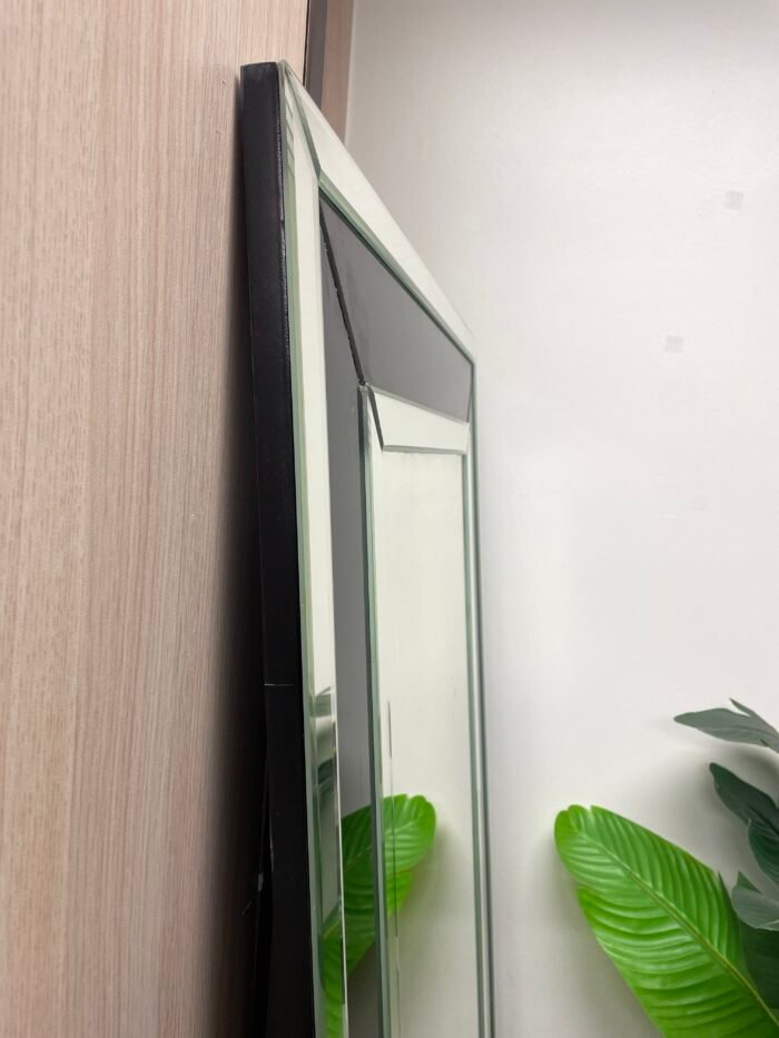 [Road Freight Only] Wishing Well Black and Silver Full Length Wall Mirror 80x150cm [PWB80150] - Image 4