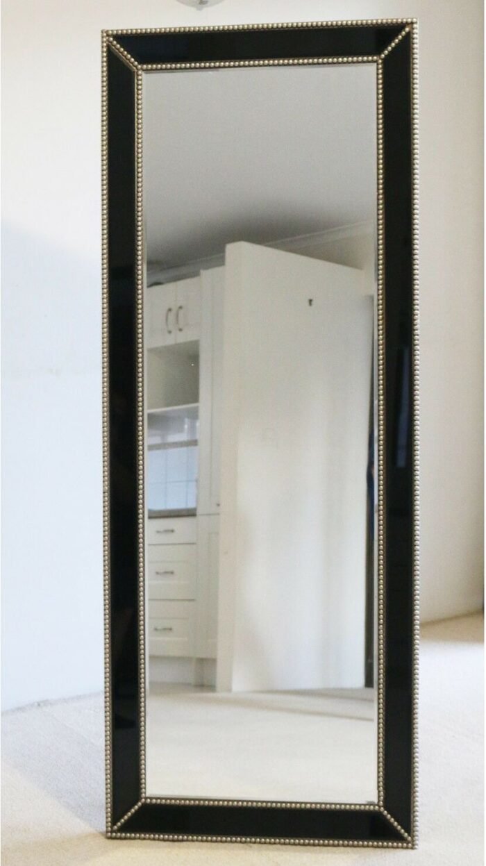 Onyx Black Glass Wall Mirror 84x184cm [PH84184-B]