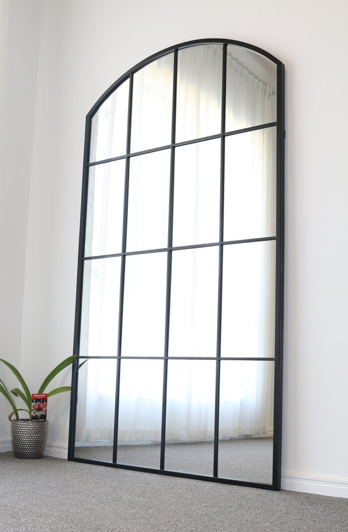 French Hampton Style Gallery Wall Mirror with Black frame 100x180cm [PBO100180] - Image 5