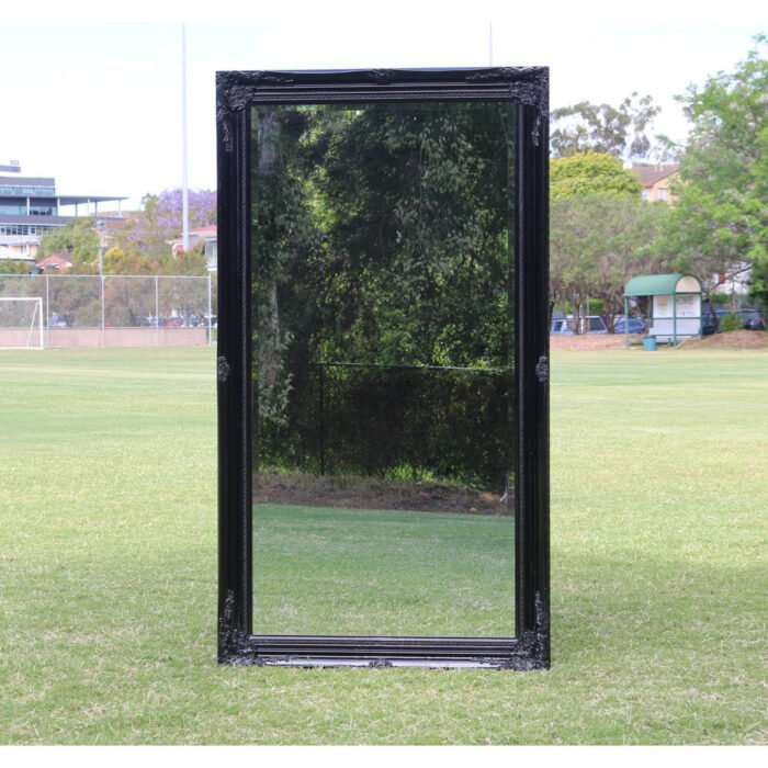 Wooden Europe Palace style Wall Mirror with Black frame 137x76cm [SH76137-B]